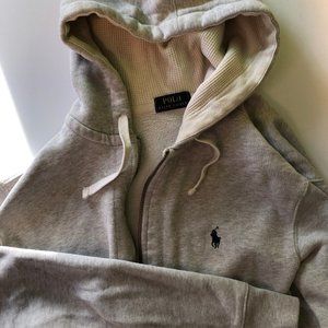 Polo by Ralph Lauren Gray Pony Sweatshirt Jacket